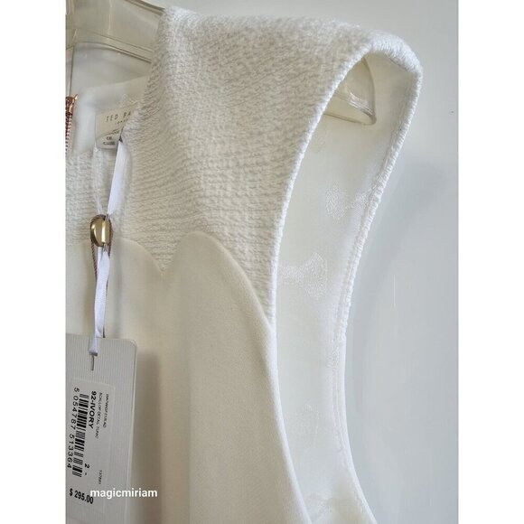 BNWT Ted Baker London Ilad Scallop-Detail Tunic Dress - Picture 4 of 15